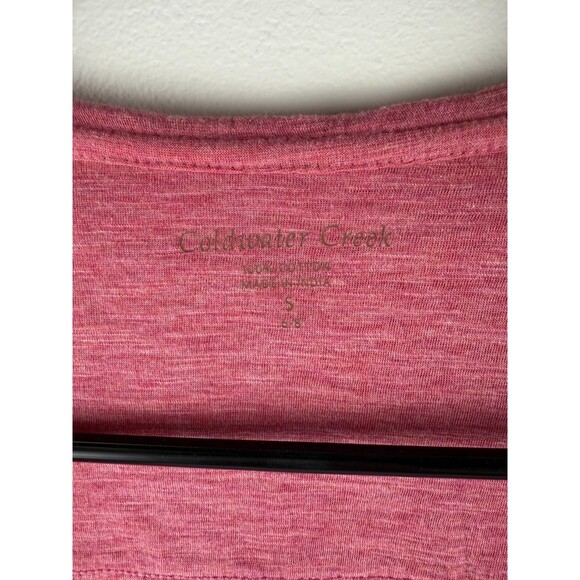 NWT Coldwater Creek Women’s Pink Open Front Cardigan Ruched, Size S, 3/4 Sleeve - Picture 16 of 16